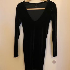 Long sleeve little black dress